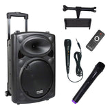 DYNASONIC - DYNAPRO 10 Plus Altavoz Bluetooth Portatil Profesional, Altavoz Bluetooth Potente 500W 2 microfonos Karaoke y Soporte Tablet