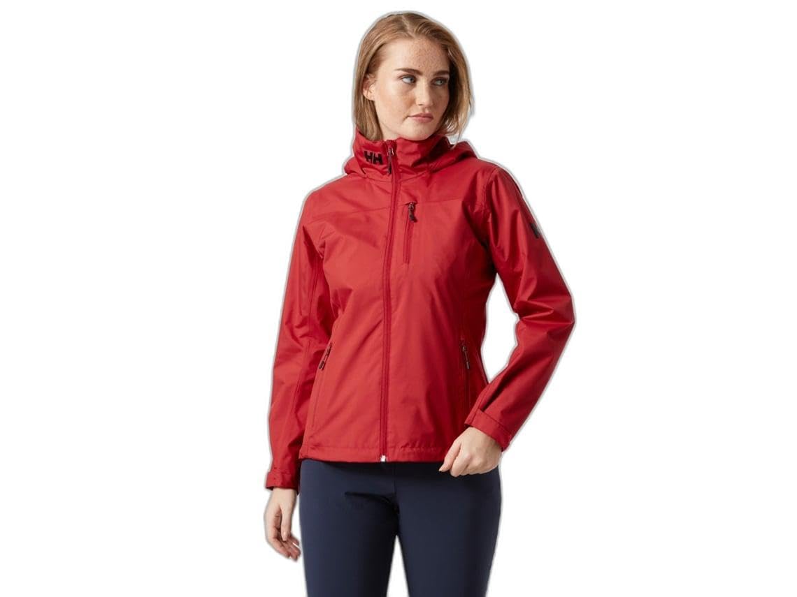 Helly Hansen W Crew Hooded Midlayer Jacket, Forro Polar Mujer, Rojo, M