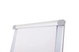 Bi-Office Pizarra Magnética con caballete móvil Smart, rotafolios con ruedas, marco de aluminio de 70 x 100 cm