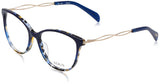 TOUS GAFAS DE VISTA VTOB72 COLOR BLUE+HAVANA+CRYSTAL PARA MUJER TALLA 54/140/16