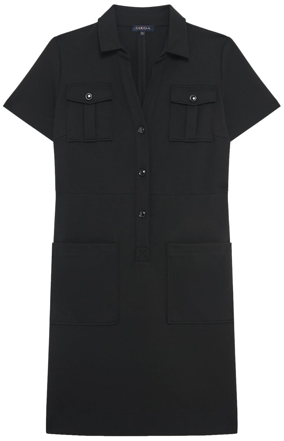 Caroll 242R-LAURE2 Vestido, Negro, 38 para Mujer