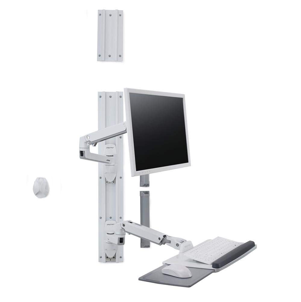Ergotron LX Wall Mount System 81,3 cm (32") Blanco - Soporte de pared para pantalla plana (Monitor de ordenador, 11,3 kg, 81,3 cm (32"), 75 x 75 mm, 100 x 100 mm, Blanco)