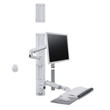 Ergotron LX Wall Mount System 81,3 cm (32") Blanco - Soporte de pared para pantalla plana (Monitor de ordenador, 11,3 kg, 81,3 cm (32"), 75 x 75 mm, 100 x 100 mm, Blanco)