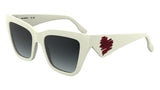 KARL LAGERFELD KL6184S Gafas, White, 53-140-19 Unisex Adulto