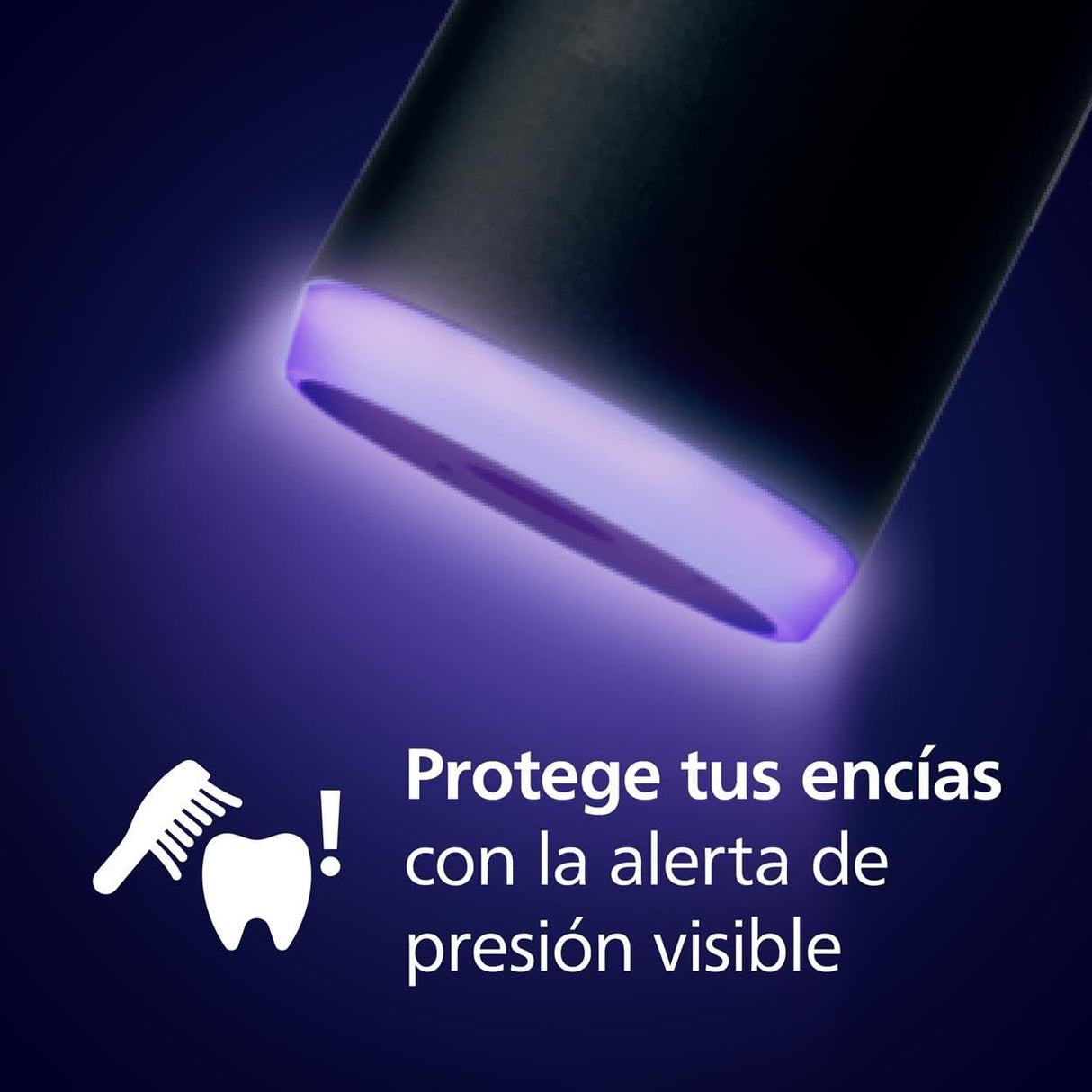 Philips Sonicare 7100 cepillo dental eléctrico, sónico con 4 modos de cepillado y 3 niveles de intensidad, alerta de presión, EasyStart, SmarTimer, negro, HX7421/08 [Nueva Tecnología]