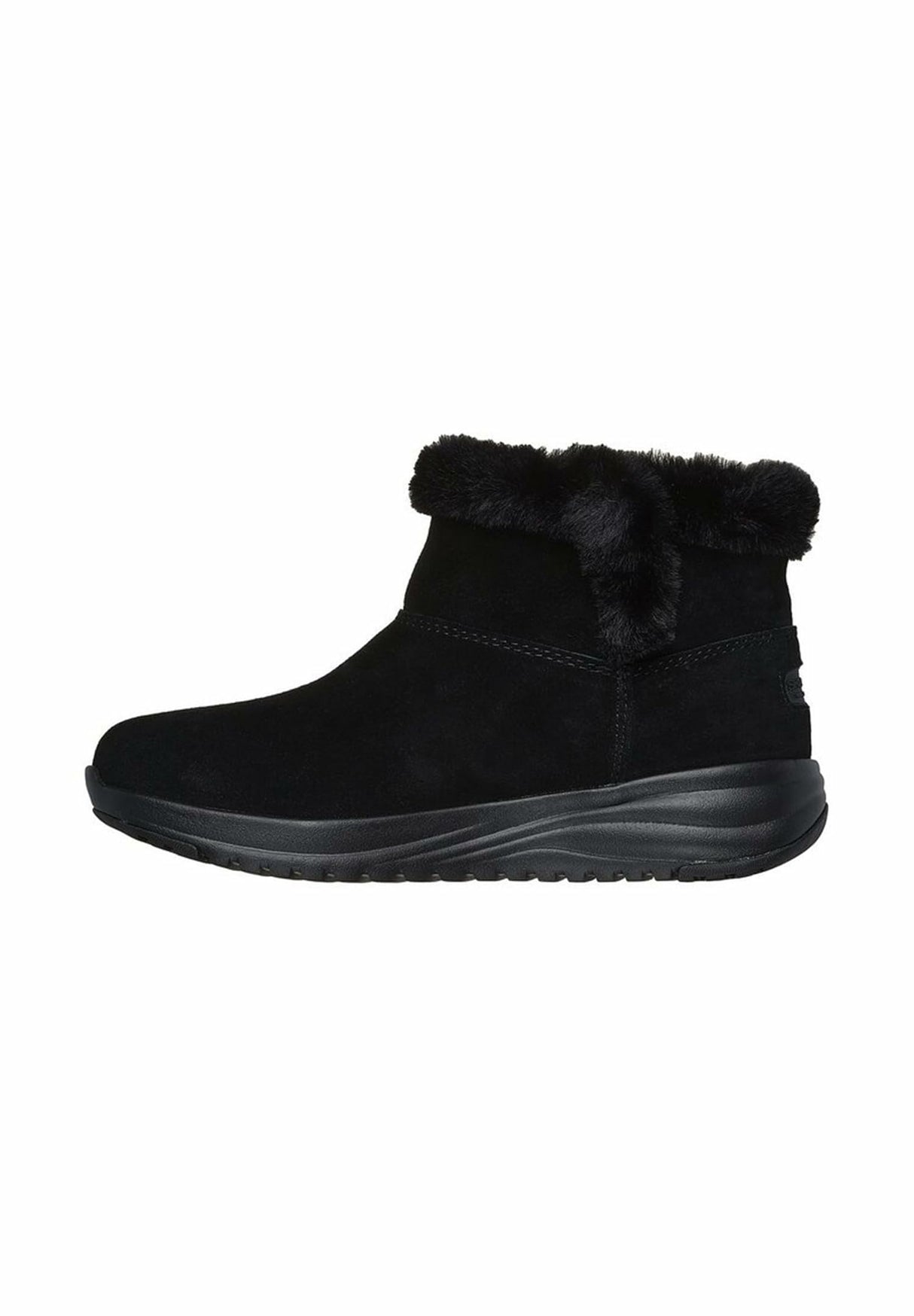 Skechers On-The-Go Stellar Cozy Step, Botas Cortas al Tobillo Mujer, Black Suede, 37 EU