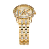 Michael Kors Reloj Bryant para Mujer, Movimiento de Cuarzo de Tres Agujas con Correa de Acero Inoxidable o cerámica, 35 mm, Tono Oro