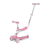 Mondo Toys - On&Go - Scribble Patinete para niños 5 en 1 - Patinete con Asiento, Pedales de Goma Suave y Grande Scooter de 3 Ruedas para niños - Edad de 1 a 5 años | MAX 50 kg - Color Rosa - 28575