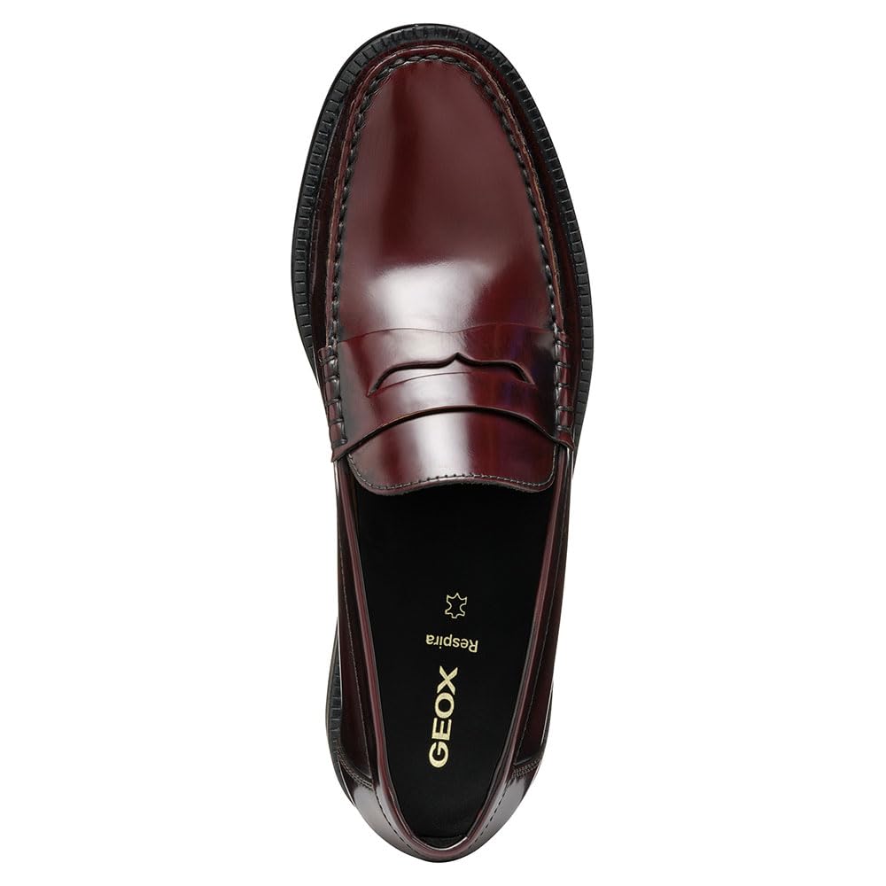 Geox U RECANATI B, Mocasín Hombre, Wine, 46 EU