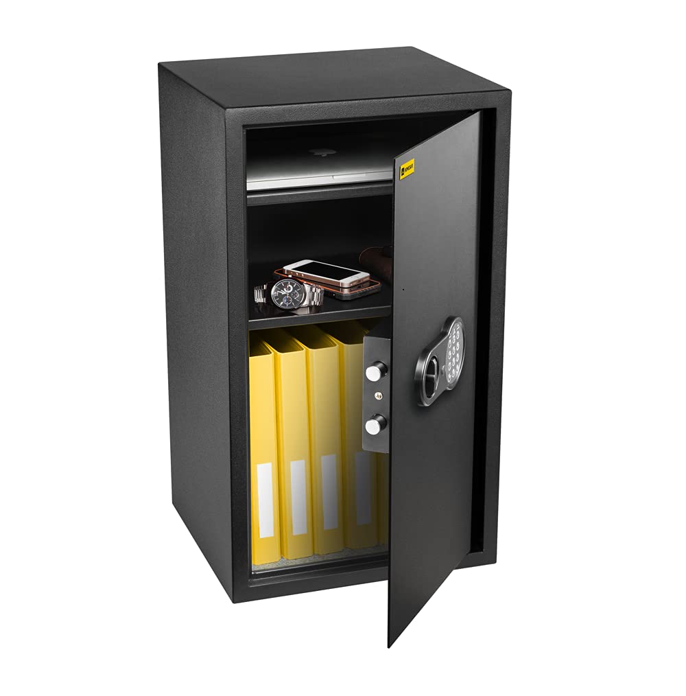 HomeSafe HV70E - Caja fuerte con cerradura electrónica, 70x40x36cm (HxWxD), color negro