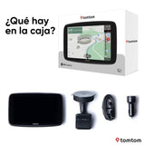 TomTom GPS para Coche Go Superior (7 Pulgadas, Estado del tráfico y alertas de radares Gracias a TomTom Traffic, mapas del Mundo, actualizaciones rápidas Mediante WiFi, Precio del Combustible)