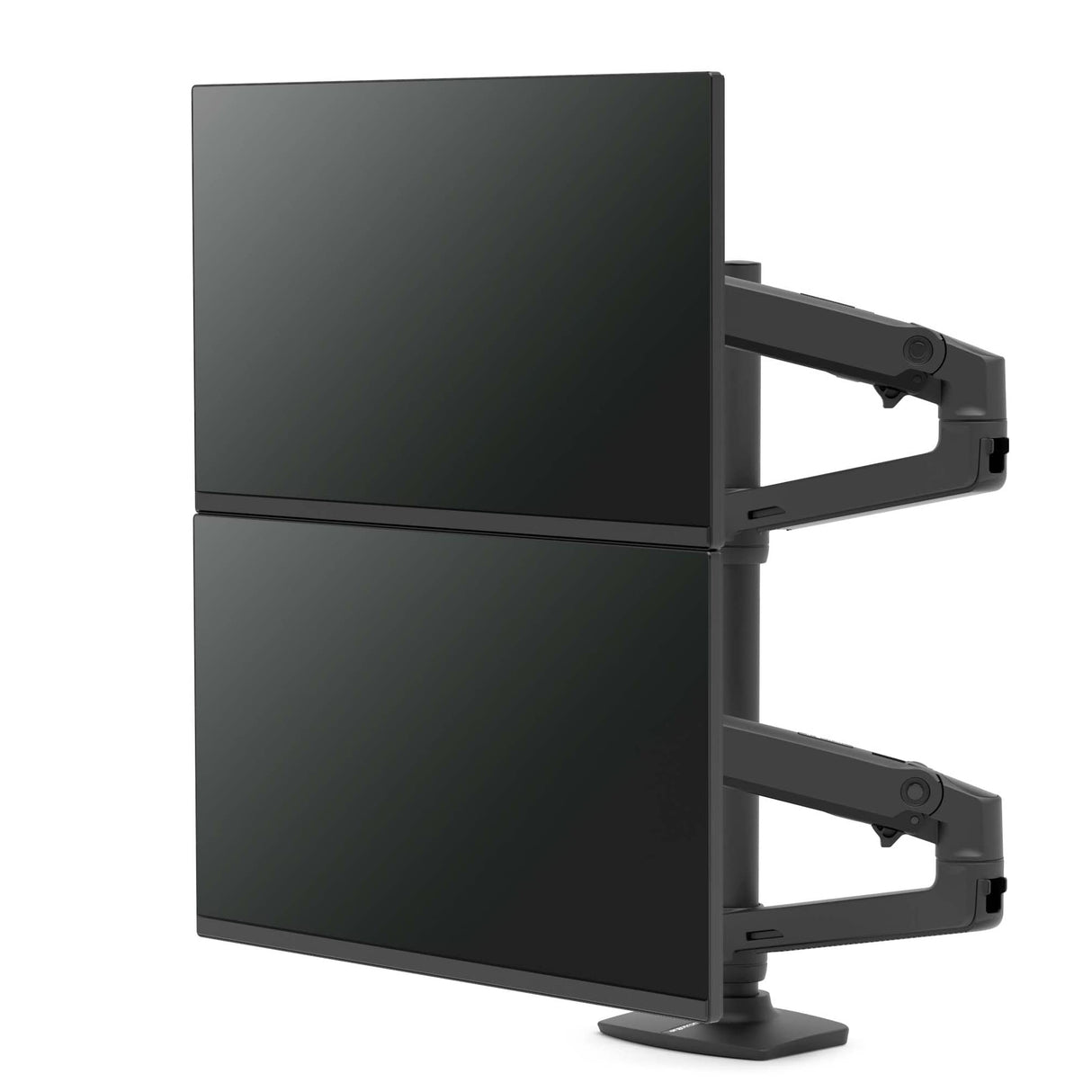 Ergotron LX - Kit de Montaje (Poste Alto, Brazo de apilamiento Dual) - para 2 Pantallas LCD - Negro Mate - Tamaño de Pantalla: hasta 40 Pulgadas - Montaje en Escritorio