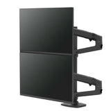 Ergotron LX - Kit de Montaje (Poste Alto, Brazo de apilamiento Dual) - para 2 Pantallas LCD - Negro Mate - Tamaño de Pantalla: hasta 40 Pulgadas - Montaje en Escritorio