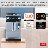 Melitta Avanza F270-100 Mystic Titan - Cafetera superautomática compacta con molinillo silencioso, máquina de café con capuchinador easy, depósitos XL, modo doble taza y limpieza automática, 1,5 L