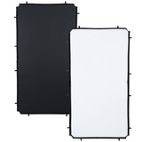 Manfrotto Skylite - Tela 1.1 x 2 m, Blanco/Negro