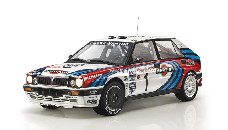 ITALERI -4709 Lancia Delta HF integral 16 V, escala 1:12, Rally Montecarlo 1990, modelo de plástico para montar, multicolor, 4709