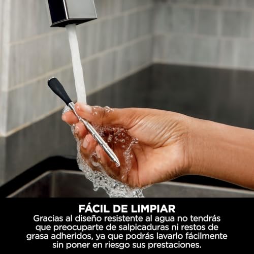 Ninja ProChef Sensor digital de cocina inalámbrico, uso exterior e interior, cocinar, asar y freír con aire, resistente al agua, Bluetooth alcance 50m, conexión a app, automomía 30 h, WP100EU