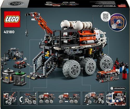 LEGO Technic Róver Explorador del Equipo de Marte Juguete de Construcción Espacial con Planeta y Vehículo, Regalo para Niños y Niñas de 11 Años o Más, Juego del Espacio Inspirado en la NASA 42180