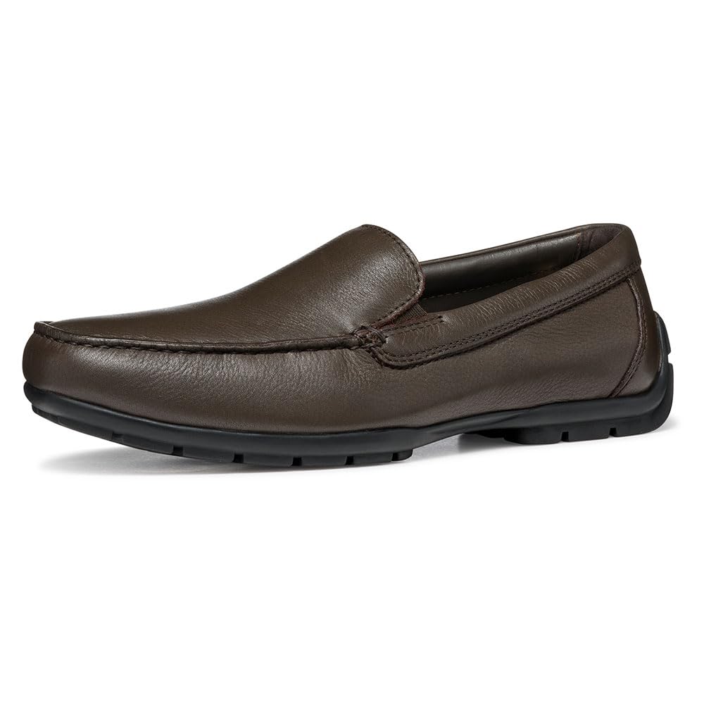 Geox U Moner W 2FIT A, Mocasín Hombre, Coffee, 41 EU