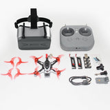 EMAX Tinyhawk 3 Plus Freestyle Drone RTF Kit Listo Para Volar FPV Analógico Drone Mini Racing Quadcopter Marco Duradero de Fibra de Carbono con Gafas y Transmisor para Niños Adultos y Principiantes