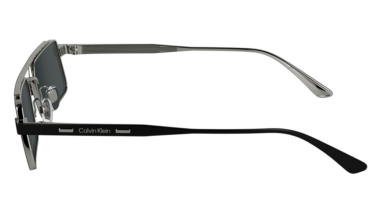 Calvin Klein Unisex Adult Sunglasses CK24111S - Matte Black with Solid Grey Lens