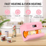 AKEYDIY 5587_B_EU - Prensa caliente para tazas, color rosa, grande