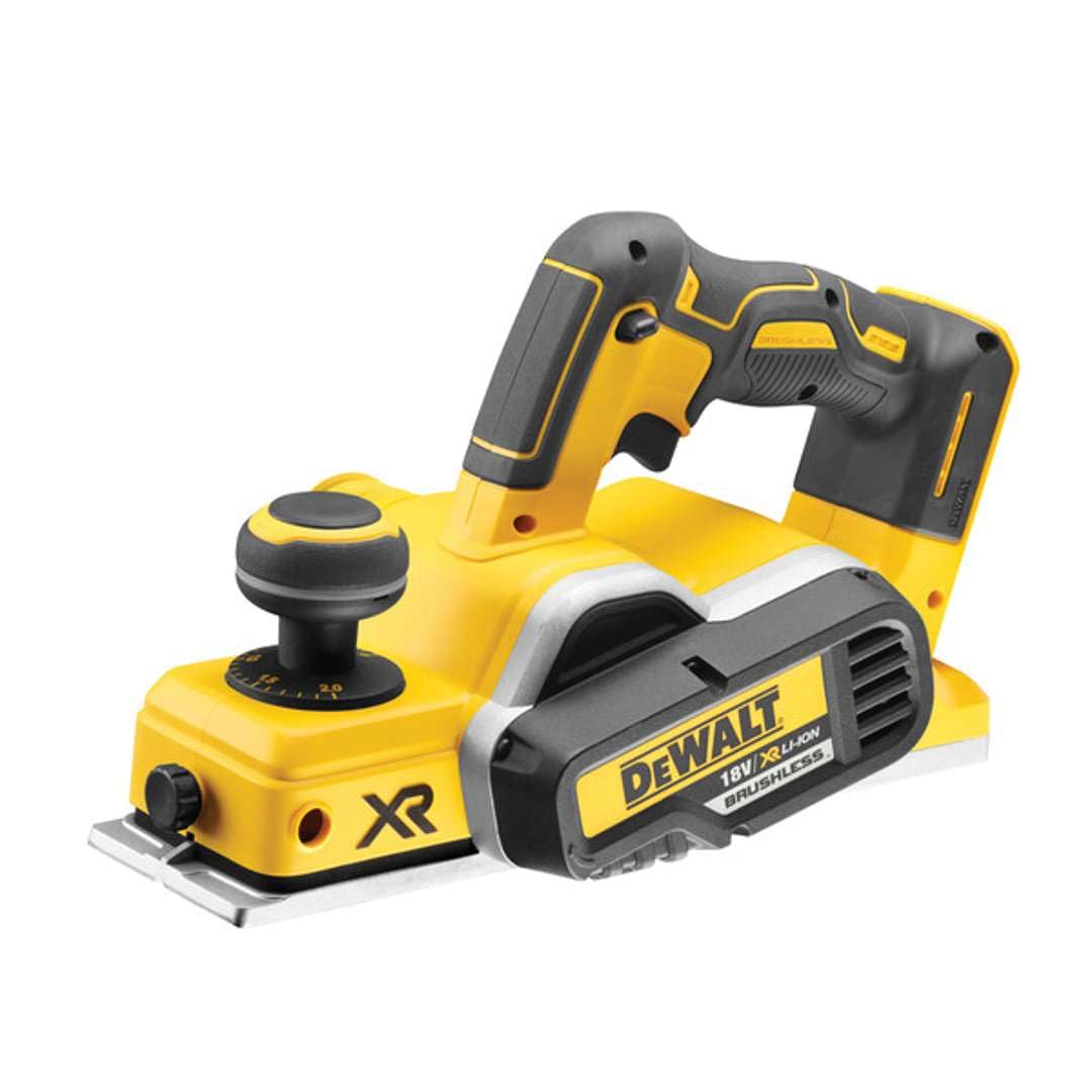 DeWalt DCP580P2-QW Cepillo sin escobillas XR 18V con 2 baterías Li-Ion 5, Negro y amarillo