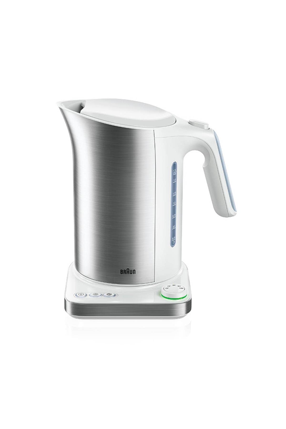 Braun Household Hervidor de agua WK 5115 WH – IDCollection – Tetera con sistema de cocción rápida y función de mantenimiento del calor, 5 niveles de temperatura, ideal para té, 1,7 L, 3000 W, color