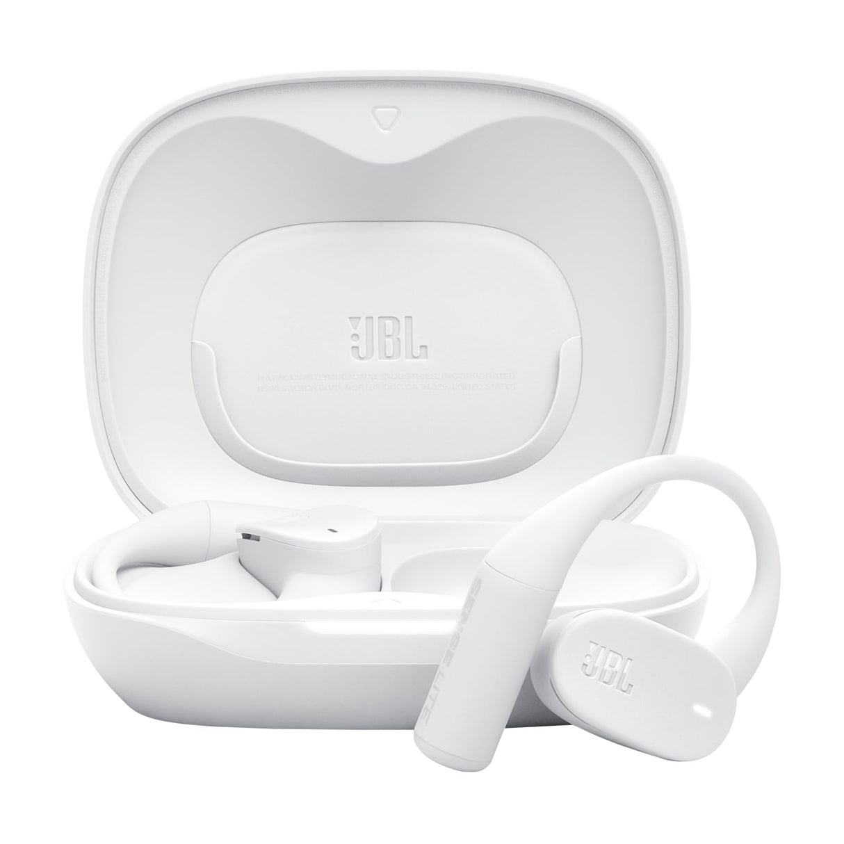 JBL Sense Lite Auriculares inalámbricos Abiertos True Wireless, diseño de Gancho para Oreja, conducción aérea, OpenSound, 32 h de autonomía, Resistencia al Agua/Polvo IP54, Headphones, Blanco