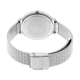 Emporio Armani Reloj para mujer, 32mm movimiento de cuarzo a dos agujas con correa de acero en tono plateado, Tono plata y gris claro