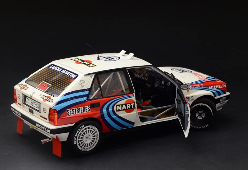 ITALERI -4709 Lancia Delta HF integral 16 V, escala 1:12, Rally Montecarlo 1990, modelo de plástico para montar, multicolor, 4709