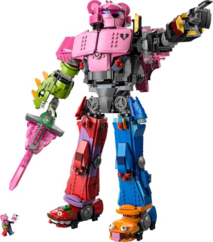 LEGO Fortnite Líder del Equipo Meca - Kit de Maquetas para Adultos para Exponer - Figura Articulada con Espada de Juguete y Minifigura - Regalo Gamer Coleccionable para Fans del Videojuego 77078