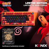 Konix Naruto Shippuden Ratón Gaming Cable/inalámbrico PC - Edición Pro Collector Numerada - 32 000 dpi - Autonomía 70 h - Diseño Kurama/Kyûbi