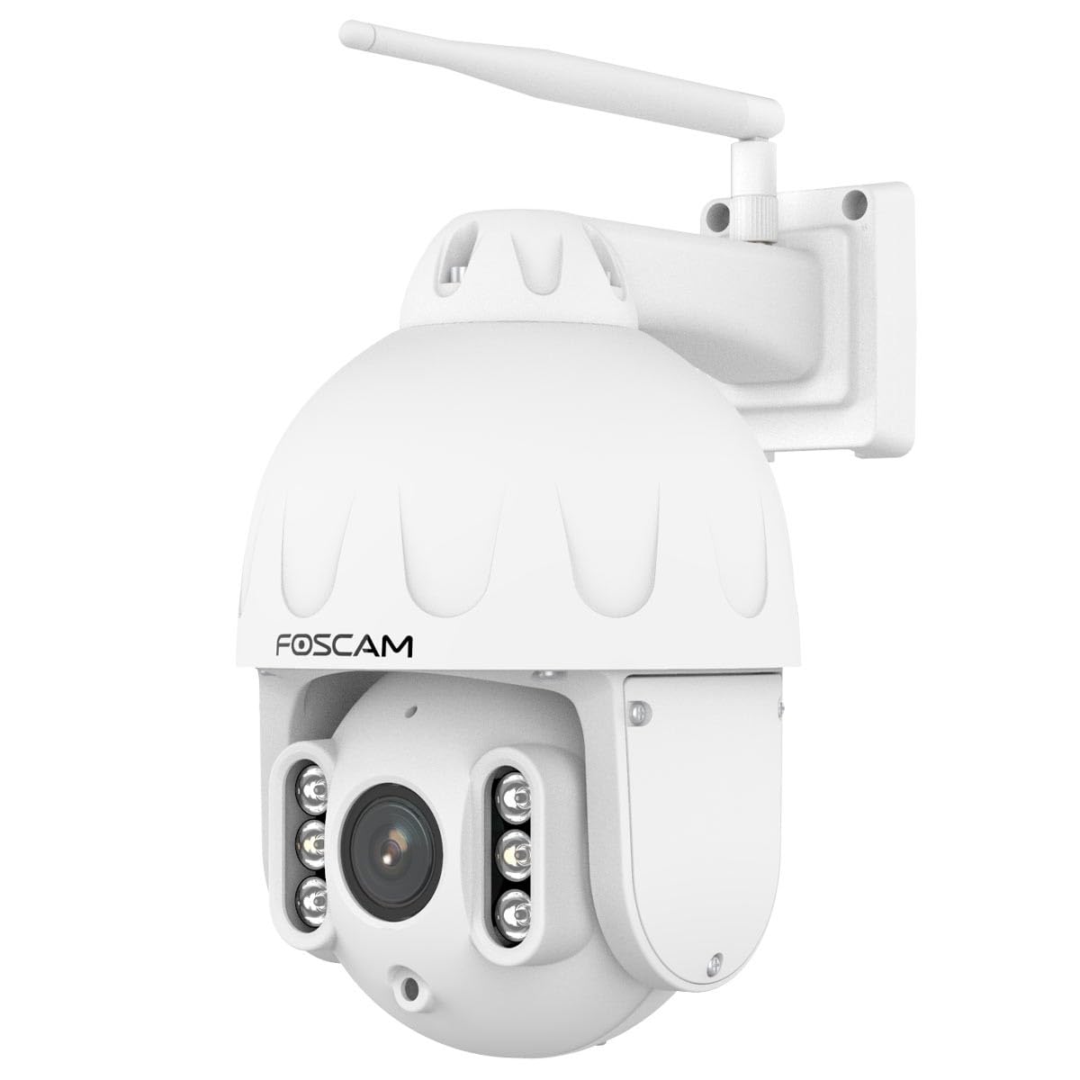 Foscam SD8P WLAN ?berwachungskamera Wei? 8MP (3840x2160), Dualband-WLAN, Schwenk- und Neigefunktion, 4x optischer Zoom (SD8P-W)