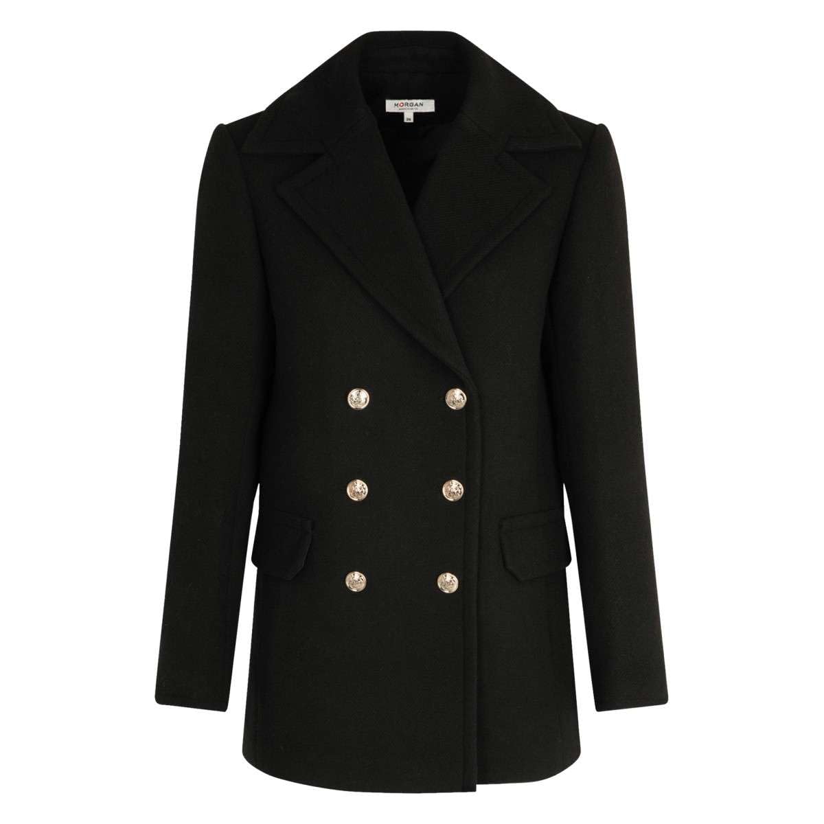 Morgan - Abrigo para mujer (talla 38), color negro, Negro, 38