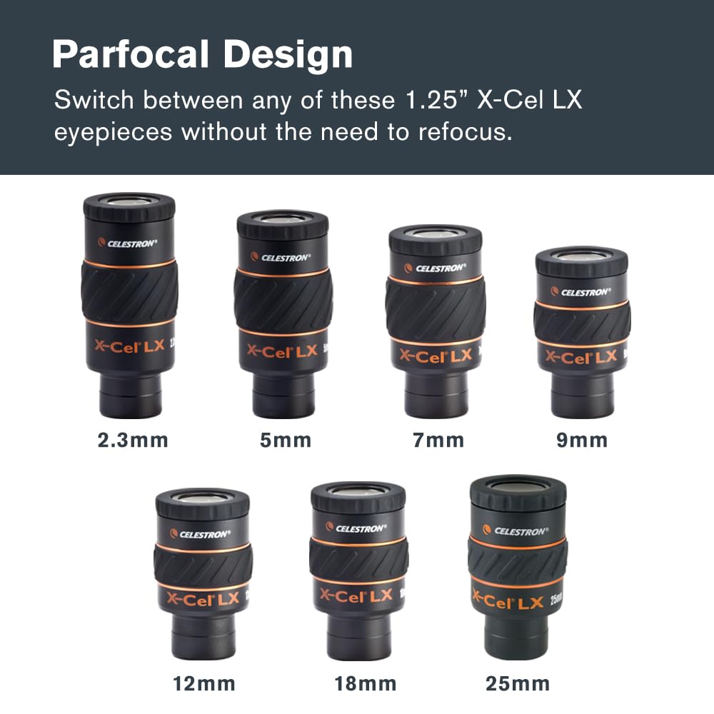 Celestron 93422 X-Cel LX Series: ocular de 1,25'', 7 mm