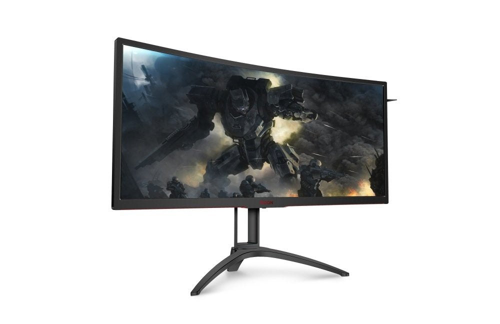 AOC Agon AG352UCG6 - Monitor curvo gaming de 35" UHD 4K (3440 x 1440, 2500:1, 4 ms, 120 Hz, Gsync, FlickerFree, LowBlue, Altavoces, VESA, HDMI, DisplayPort) Gris