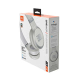 JBL LIVE 460 NC Auriculares supraaurales inalámbricos con cancelación adaptativa de ruido, tecnología Bluetooth, hasta 50h de batería sin NC, asistente de voz y conexión multipunto, blanco