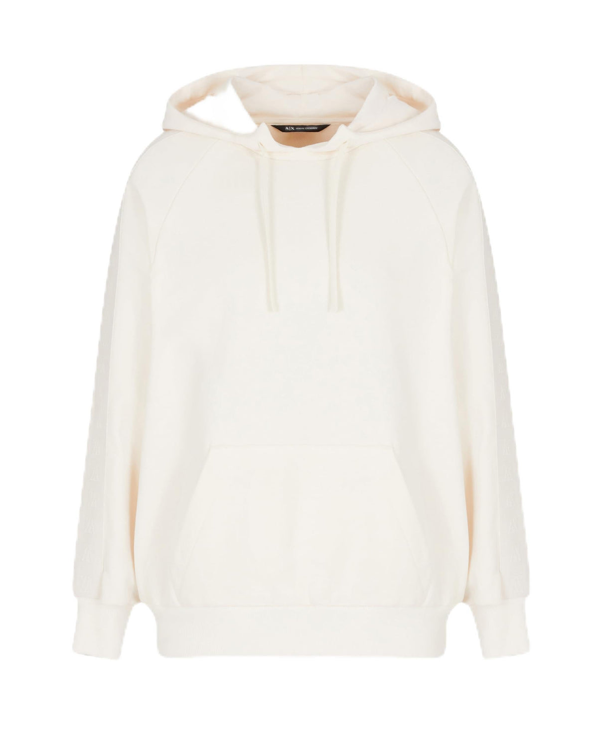 Armani Exchange Arte Sella, Monogram Tape Detail Sudadera con Capucha, ISO, S para Mujer