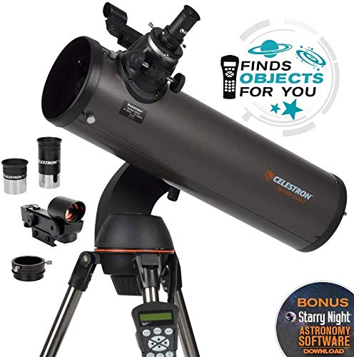 Celestron CE31145-DS NexStar 130 SLT Series Newtonian - Telescopio reflector, Gran Precisión, Sistema Actualizable, (importado de Inglaterra), Negro