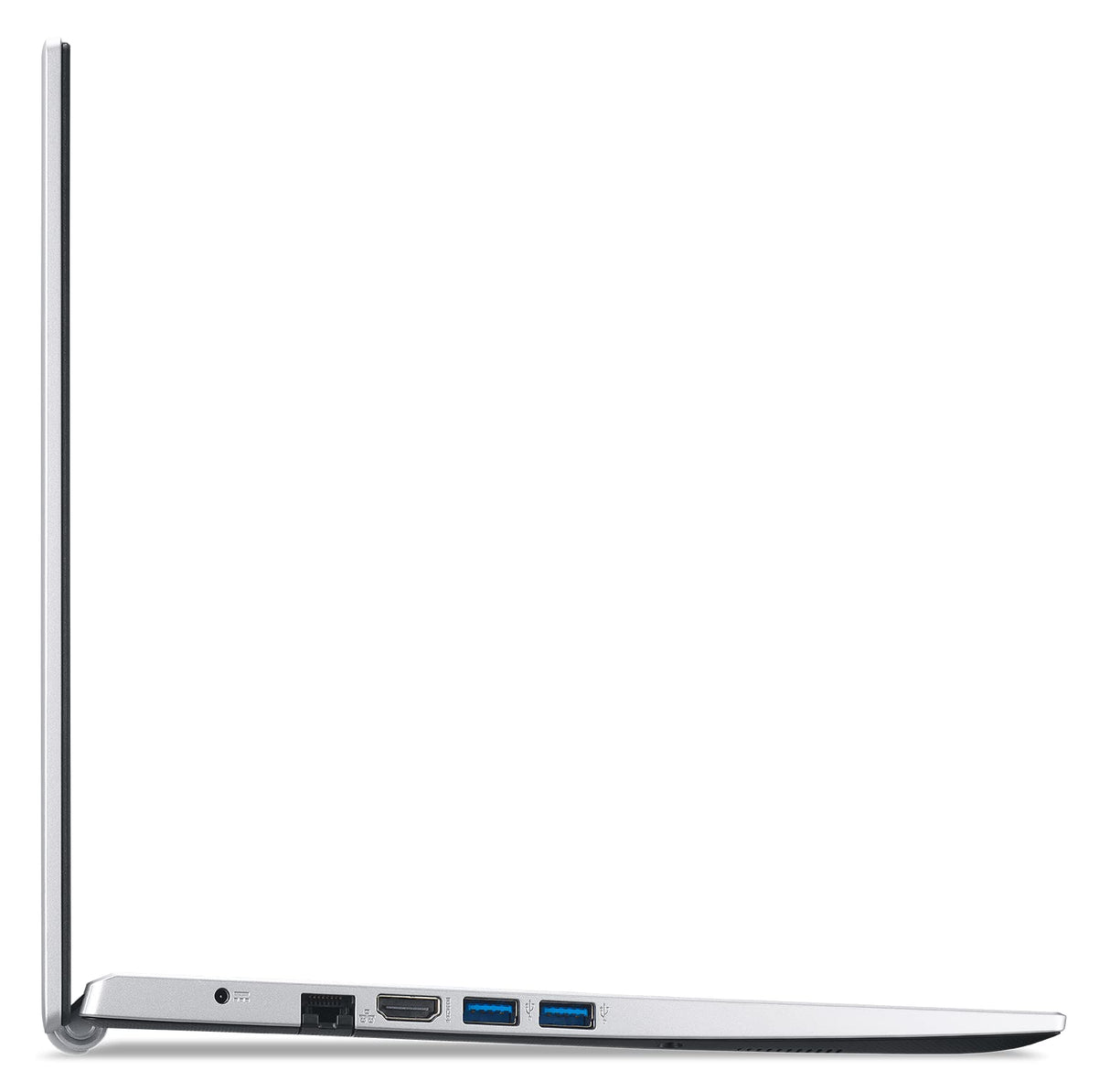 Portátil Acer Aspire 3 (A315-58-30H2), Pantalla 15.6FHD, IntelCore i3-1115G4, RAM de 8 GB, SSD de 256 GB, Gráficos Intel UHD, ventanas 11, Teclado QWERTY, plata
