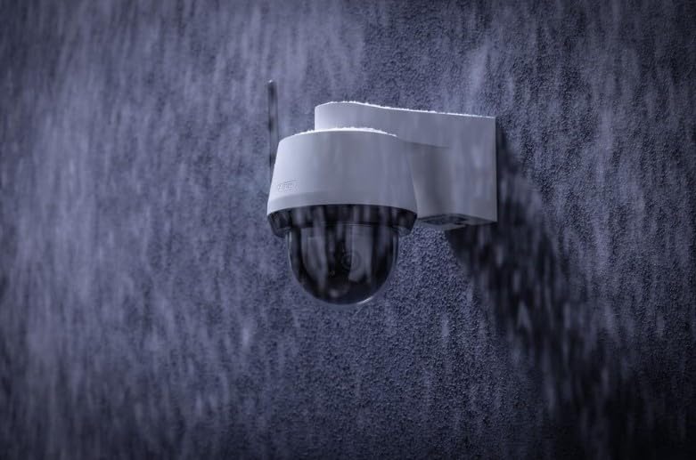 ABUS Cámara de vigilancia con detección de Movimiento, detección de Objetos, grabaciones 4K, notificaciones Push, visión Nocturna, Audio bidireccional, Tarjeta de Memoria, máscara de privacidad y