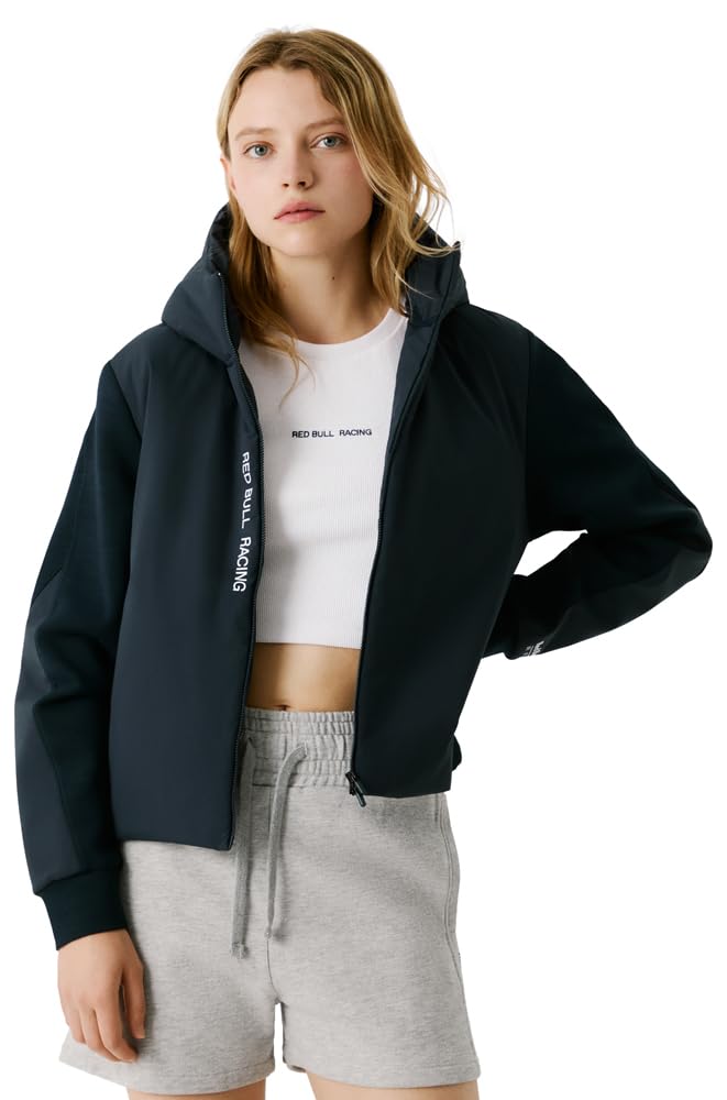 Pepe Jeans Padded Hoody Cárdigan Tipo suéter, Azul (Azul Dulwich), XS para Mujer