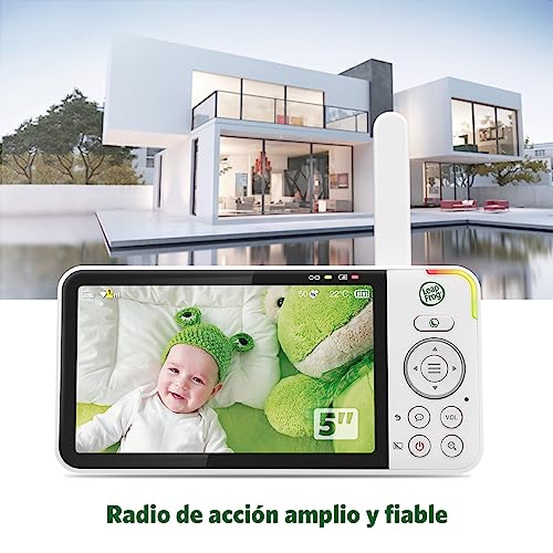 LeapFrog LF925HD Baby Monitors, 1080p WiFi Smart Baby Monitors, 360° Translation & Tilt, 8X Zoom, 5" 720p LCD Display, Night Vision, Walkie - Two-Way Talkie