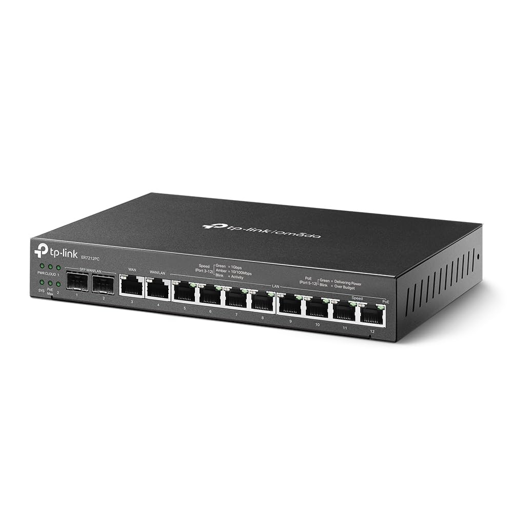 TP-LINK Omada ER7212PC - Router - 8-Port-Switch