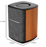 Edifier MS50A - Altavoz Samrt WiFi Multiroom con Bluetooth y función estéreo inalámbrica, Funciona con Amazon Alexa, Apple AirPlay 2, Spotify, etc., Color marrón