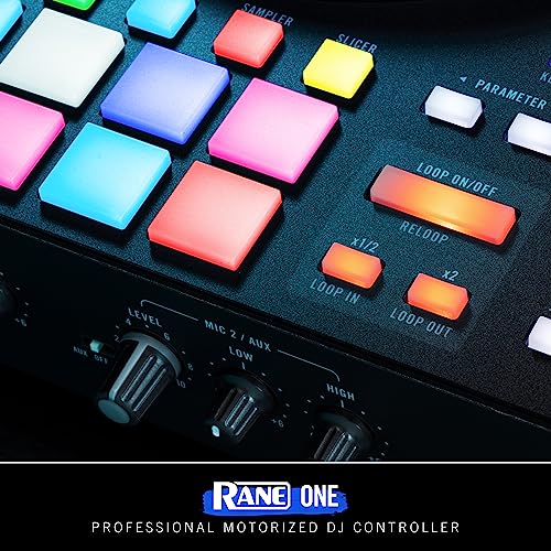 RANE ONE - Controlador DJ Profesional con Platos Motorizados de 7.2” para Serato, Mesa de Mezclas con Serato DJ Pro incluido, Efectos y 8 Pads