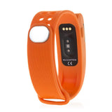 DAM DMS007 - Brazalete Inteligente AK-A19C con Monitor cardiaco, Color Naranja