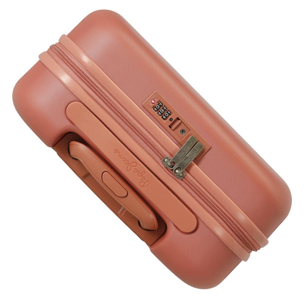 Pepe Jeans Jane Maleta de cabina Rojo 40x55x20 cms Rígida ABS Cierre TSA integrado 37L 3,22 kgs 4 Ruedas dobles Equipaje de Mano
