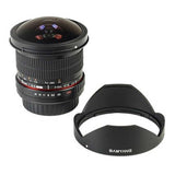 Samyang F1121906101 - Objetivo fotográfico DSLR para Sony E (Distancia Focal Fija 8mm, Apertura f/3.5-22 UMC, Ojo de Pez, CSII), Negro
